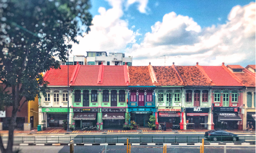 Katong shophouses in District 15